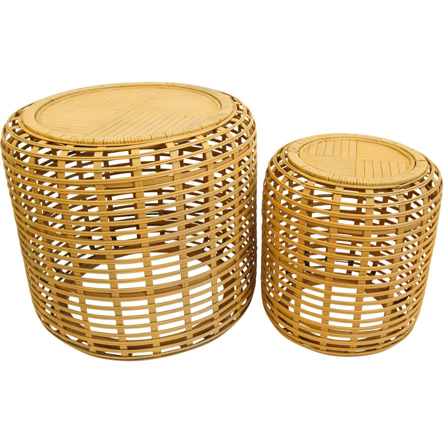 Drum Tables Bamboo