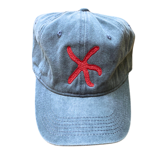 Starfish Caps - Charcoal + Red