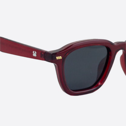 OCEANIDES POLARISED SUNGLASSES - NEDA CRYSTAL RED