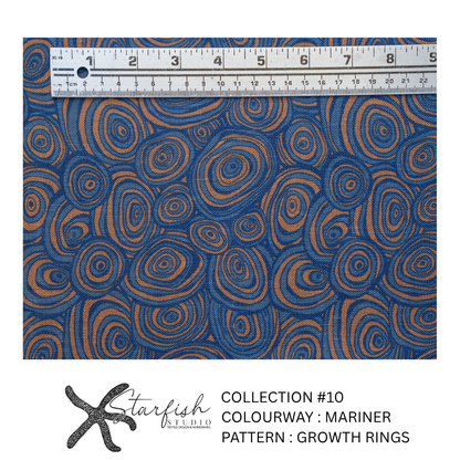 #10 Collection, Linen GROWTH RINGS - Meterage