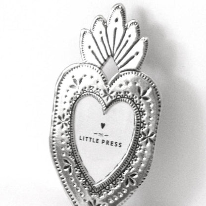Mini Heart Frame - silver