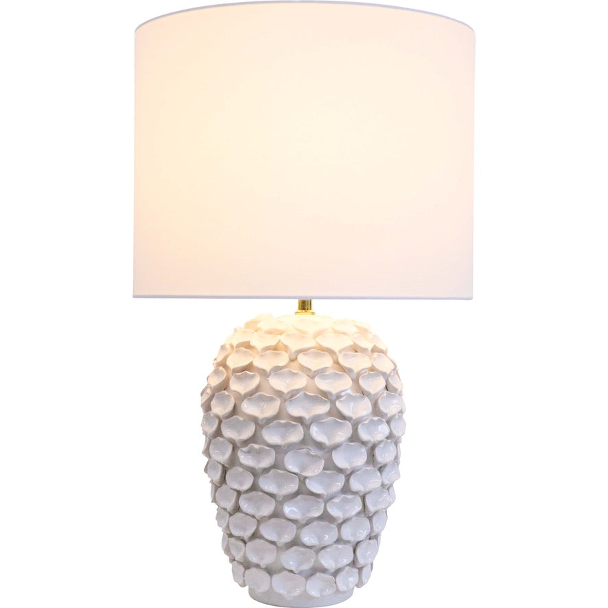 Ceramic Shell Table Lamp - Teardrop