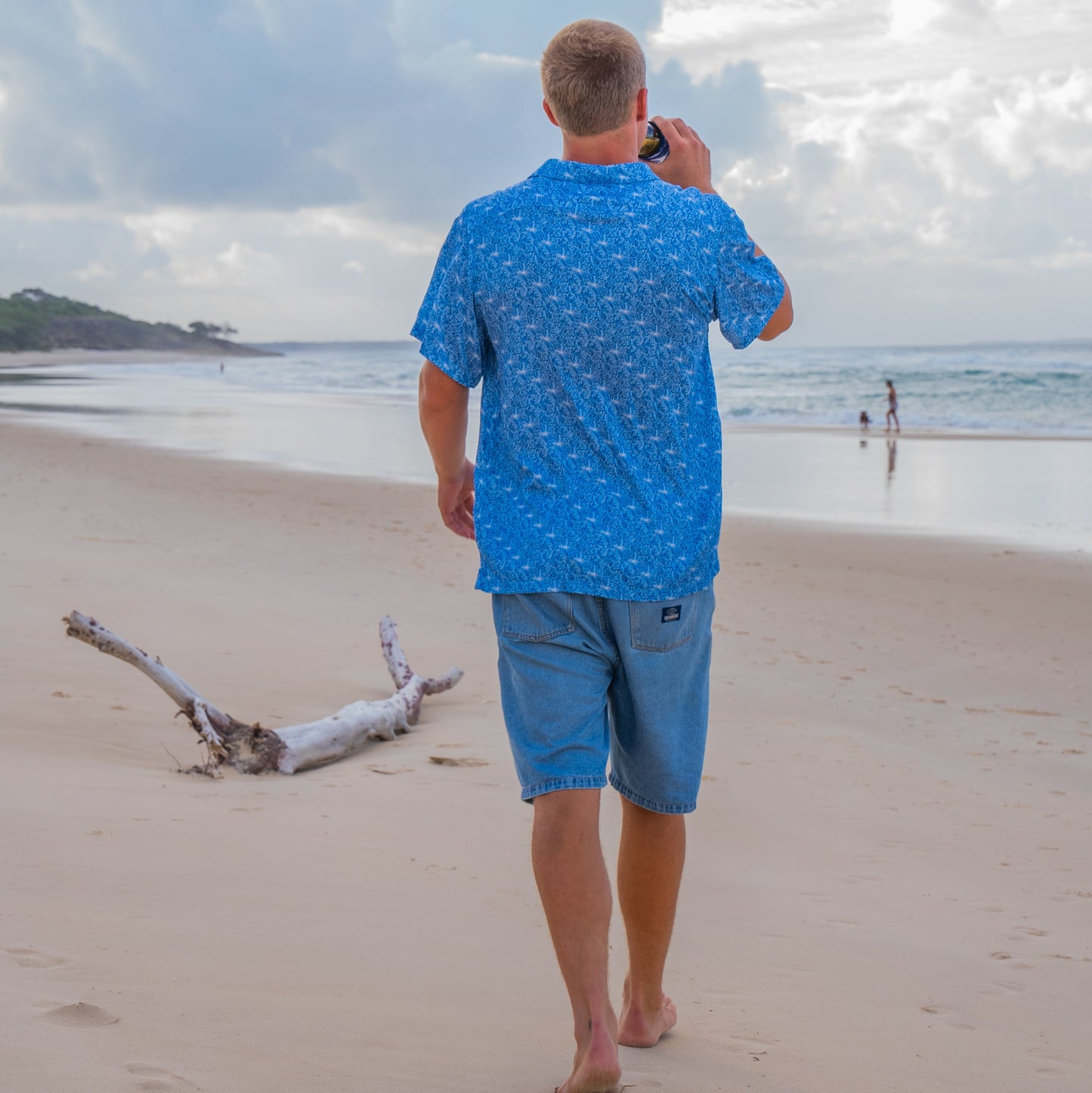 Mens Shirt - Lotus Seaweed Ocean