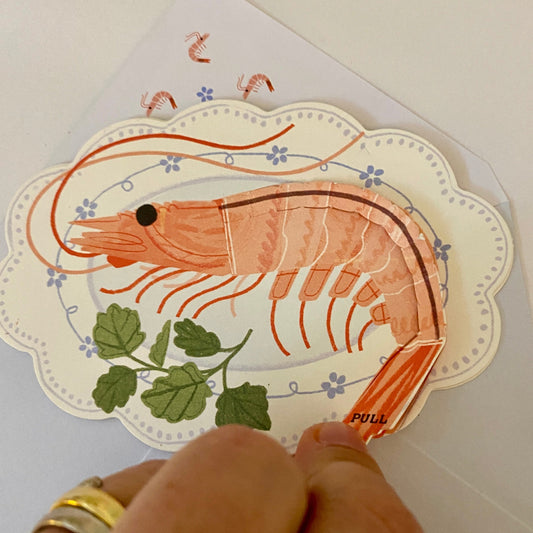 You're the Shit - Prawn Gift Card with peel away poo strip!