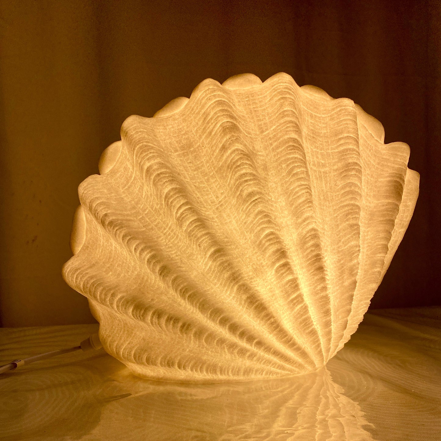Handcrafted Clam Shell Reef Lamp Large – Coastal Sculptural Ambient Light