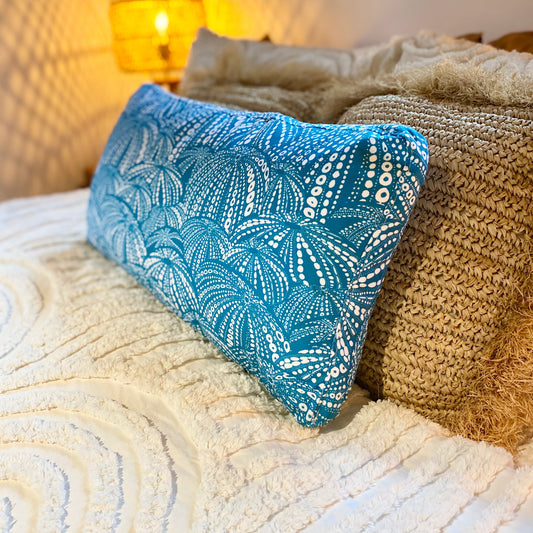 Outdoor / Indoor Long Cushion | Urchin, Teal