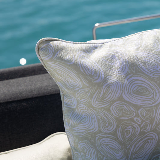 SEASCAPE MARINE CUSHION - EDDIES - PEARL