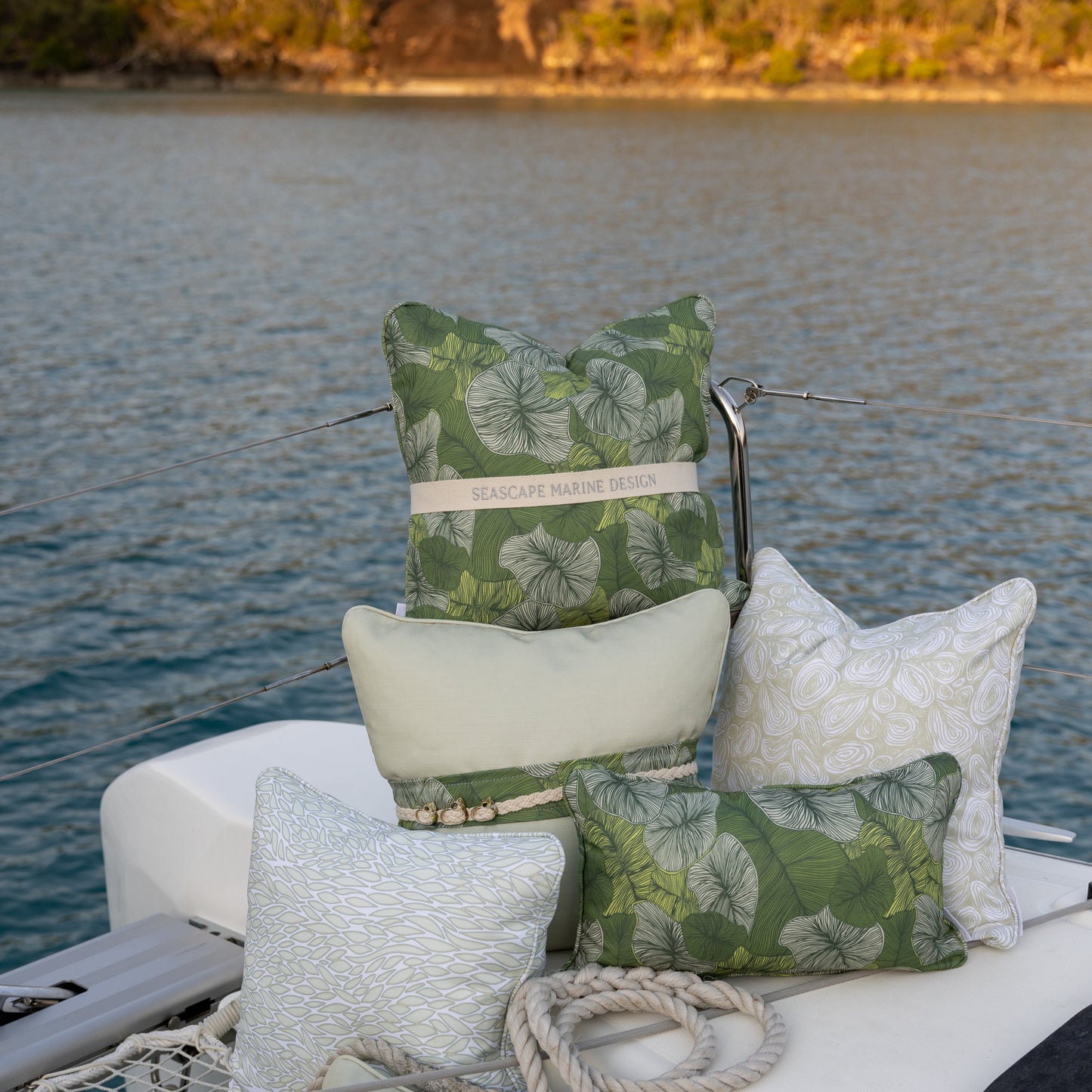 SEASCAPE MARINE CUSHION - PEARL