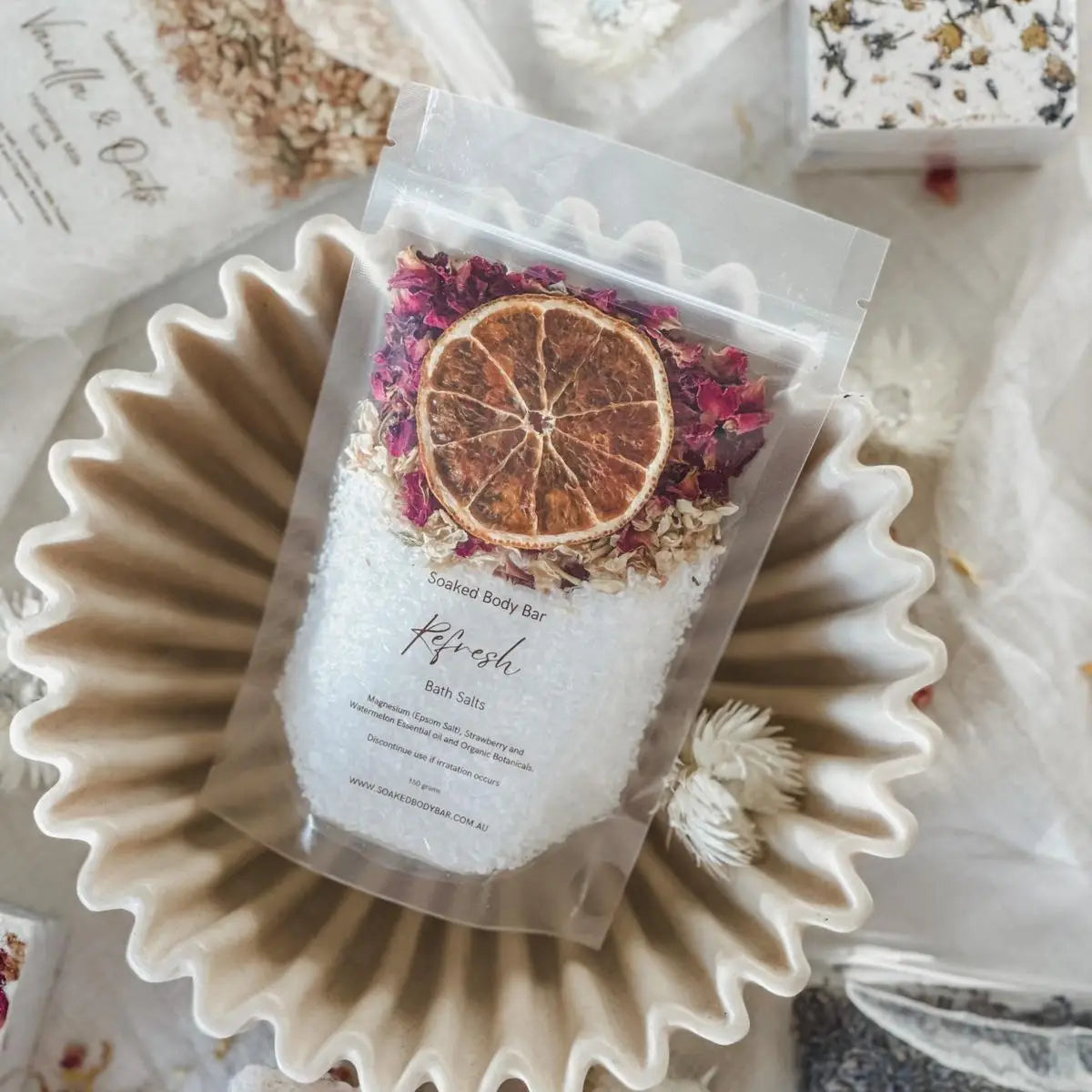 Natural Australian made refreshing bath salts