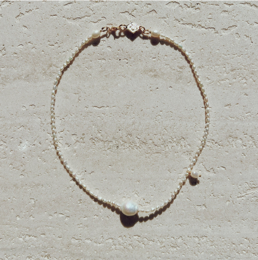 Corfu Pearl Necklace - BRIWOK