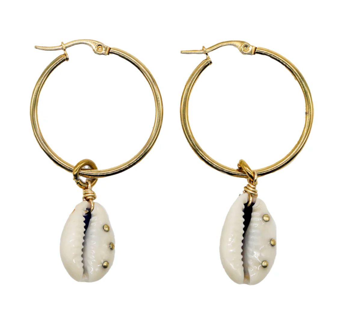 Jessie Earrings, Gold - BRIWOK