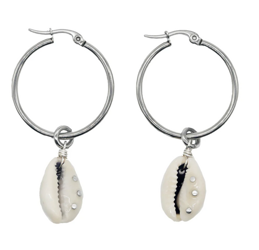 Jessie Earrings, Silver - BRIWOK