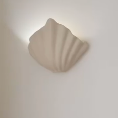 Ceramic Shell Wall Sconce