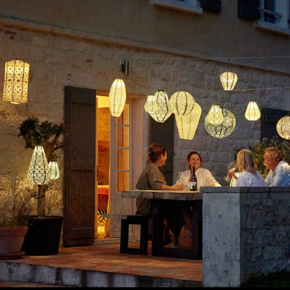 Solar Lumiz Lantern - Round Gold Bazaar