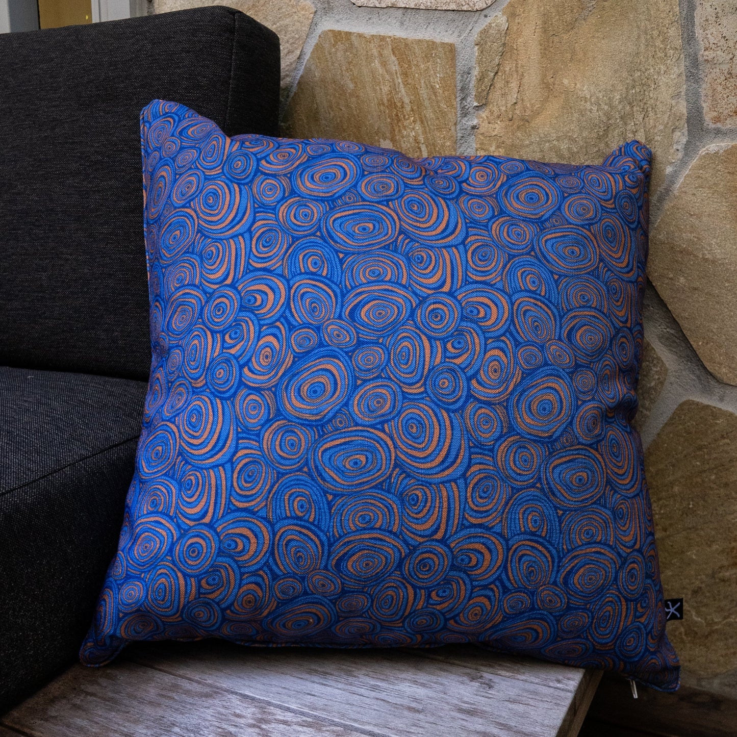 Outdoor / Indoor Cushion Cover - Growth rings - Mariner