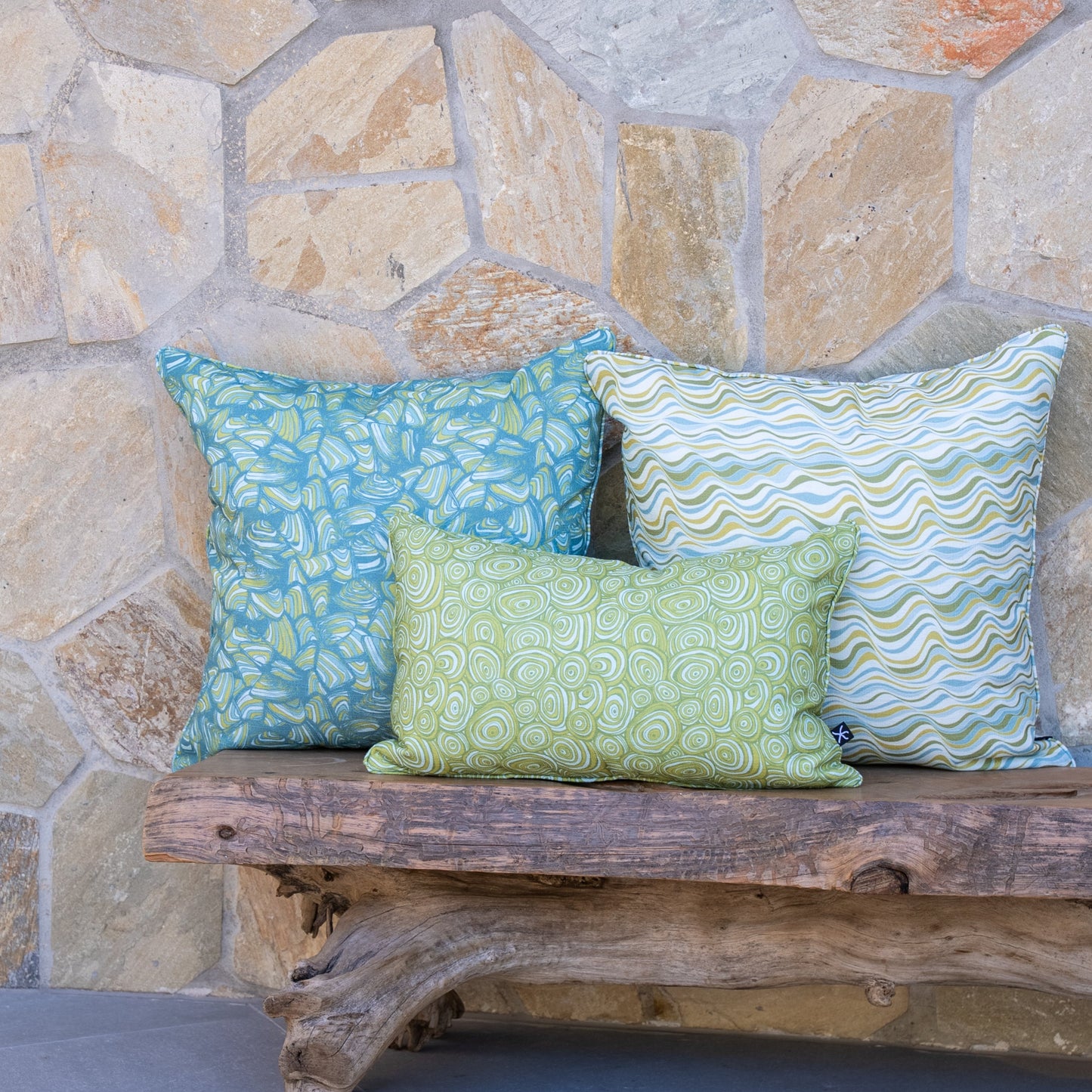 Outdoor / Indoor Cushion Cover - Straddie Stripe - Mangrove