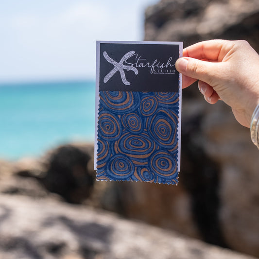 Linen Cushion Cover - Mariner - Growth Rings