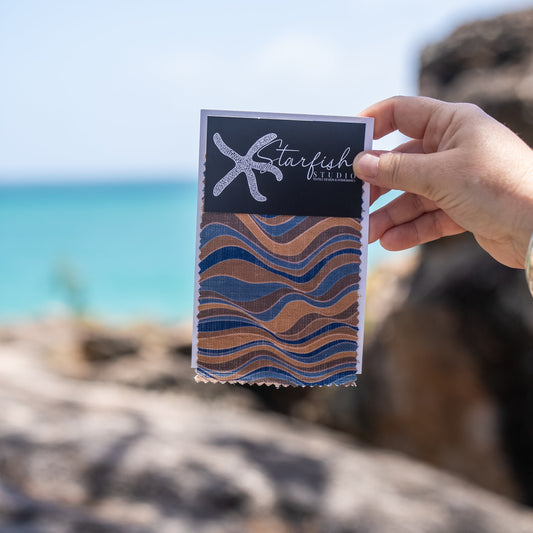 Linen Cushion Cover - Mariner - Straddie Stripe