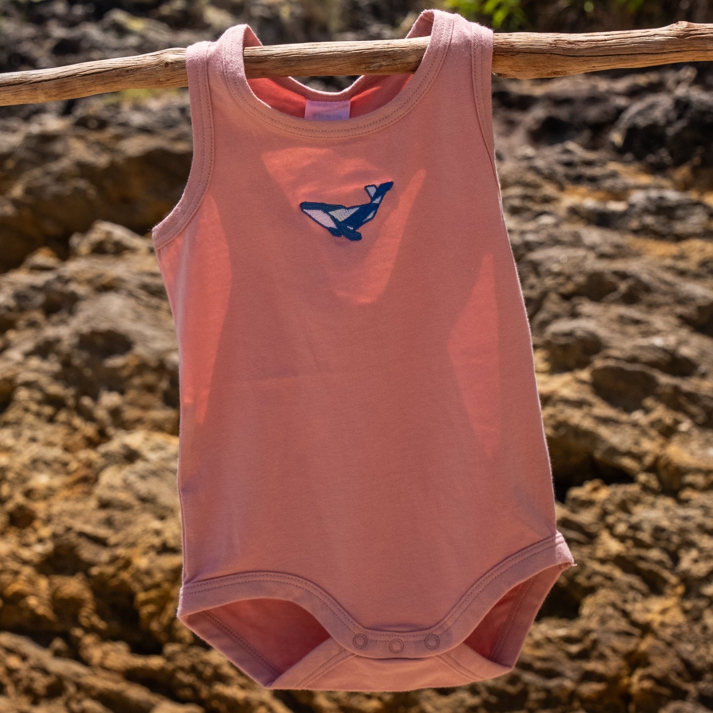 Baby Onesie - Whale  - Berry