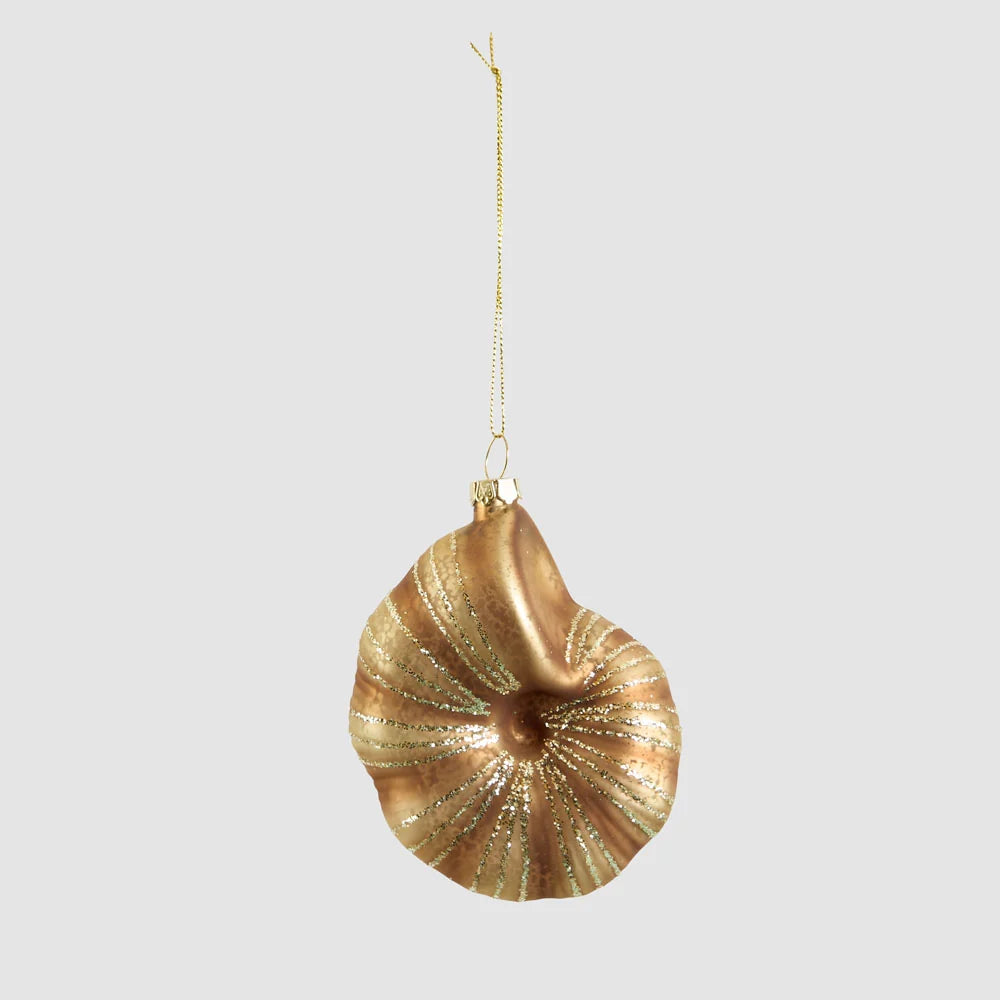Glass Nautilus Shell Tree Decoration