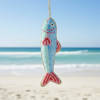 Fish Christmas Decoration Blue & Pink