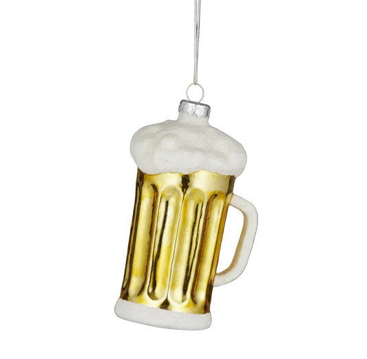 Beer glass Christmas ornament