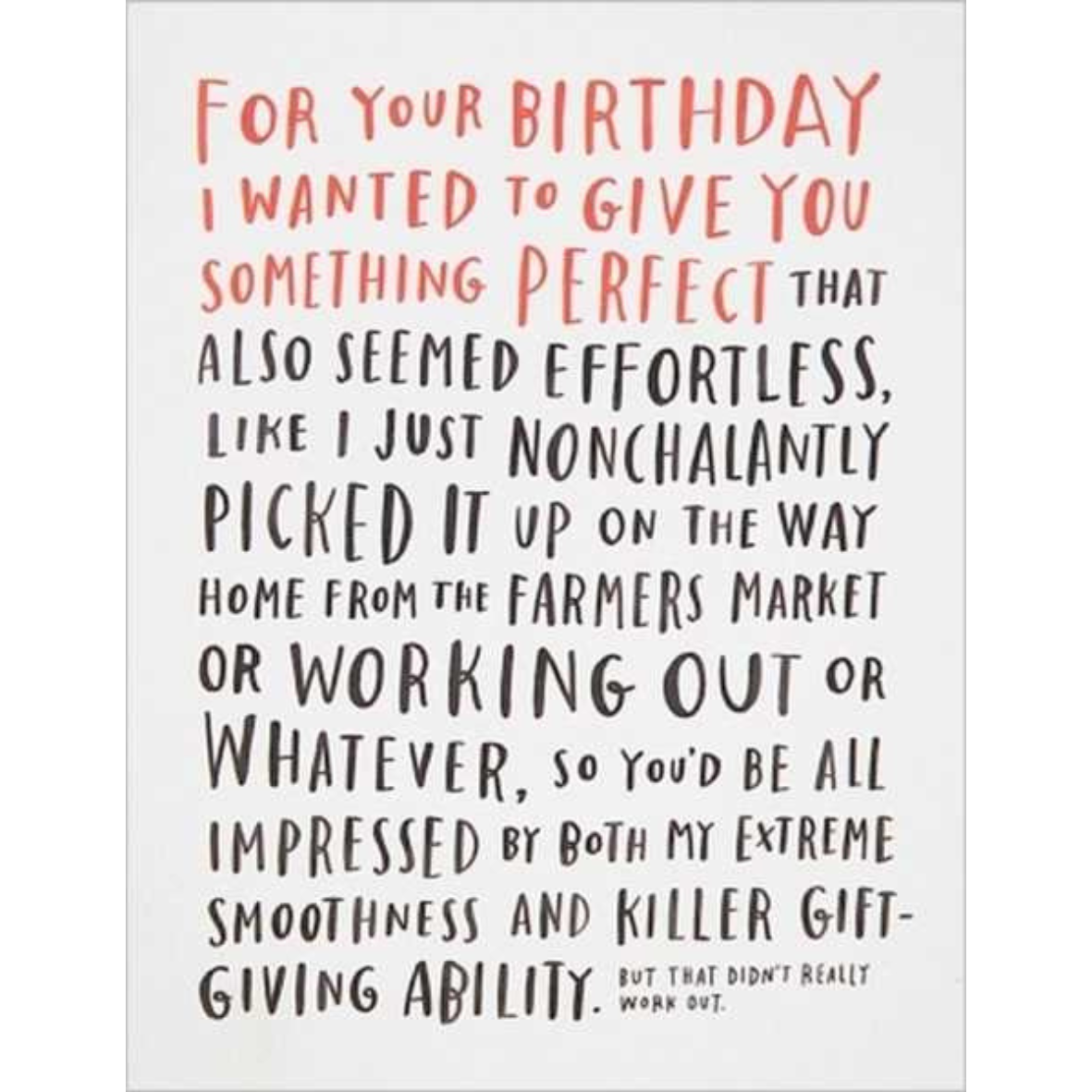 Awkward Birthday