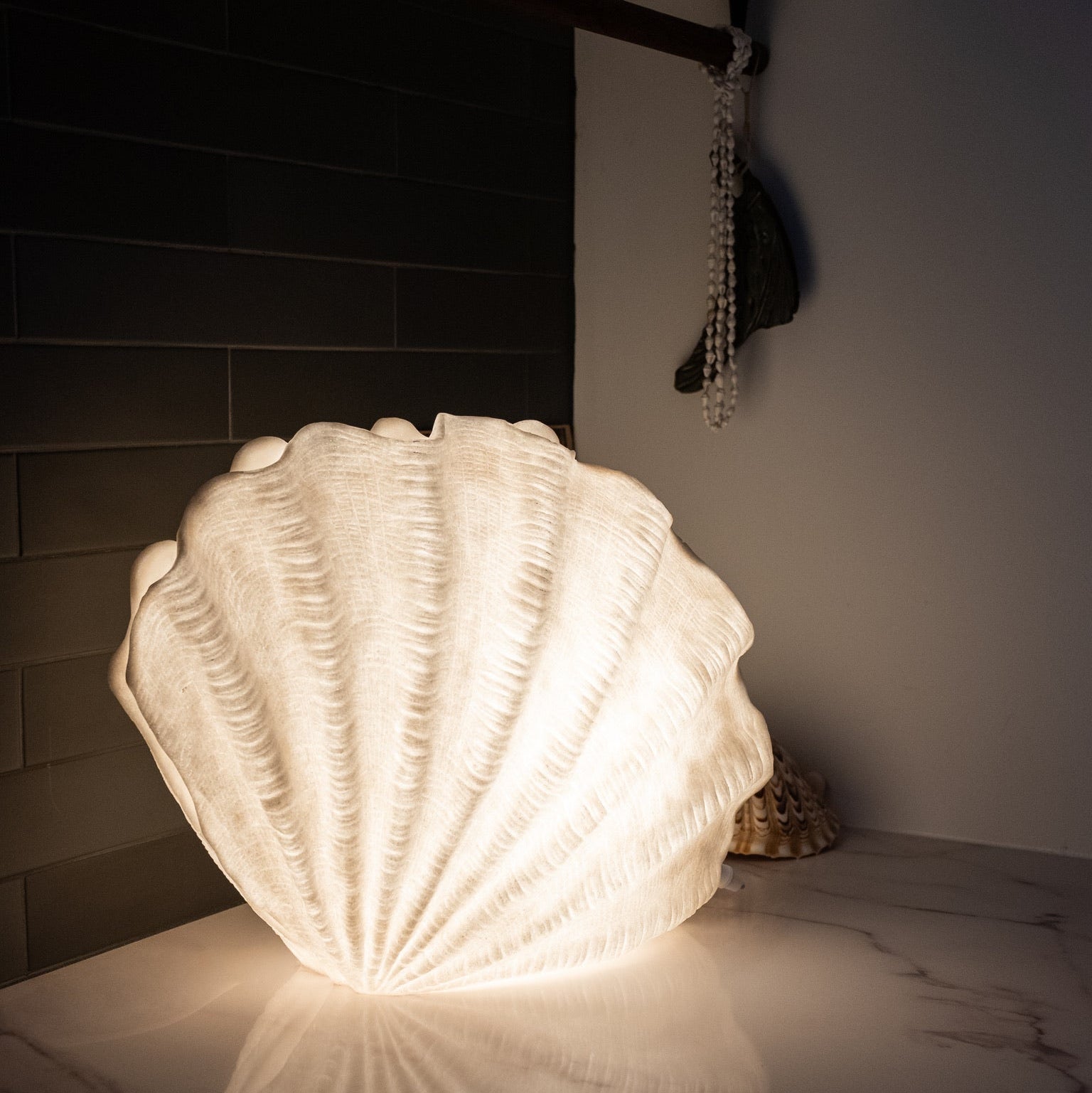 Clam Shell Reef Lamp | Coastal Night Light | Starfish Studio