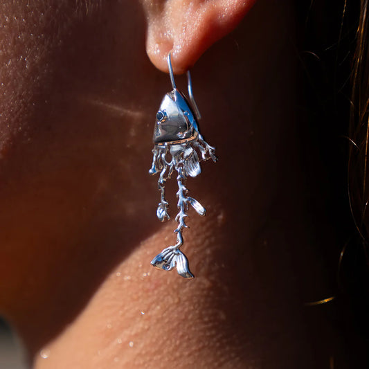 Coral Trout Earrings - BRIWOK