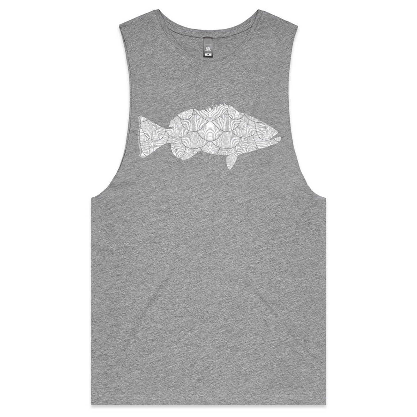 CUSTOM  Mens Tank FISH