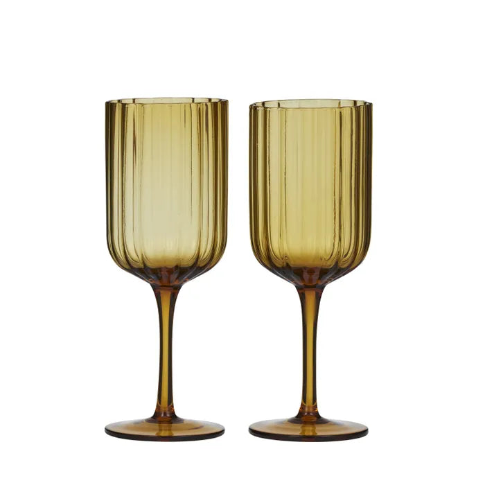 40%OFF! Wine Glass - Amber - Set of 2