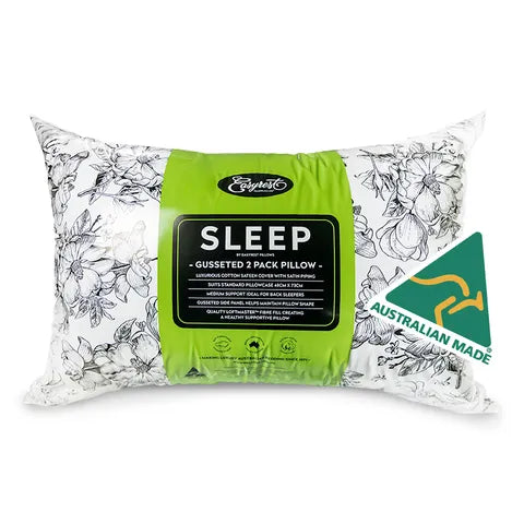 ER SLEEP GUSSETED MEDIUM 2 PACK PILLOW