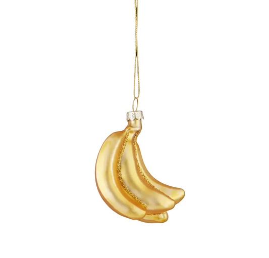 Glass bananas Christmas ornament