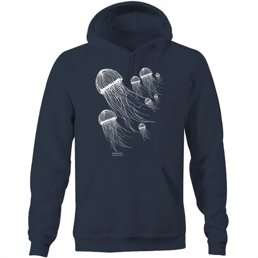 CUSTOM Unisex JELLYFISH GROUP - Pocket  Sweatshirt with Hood