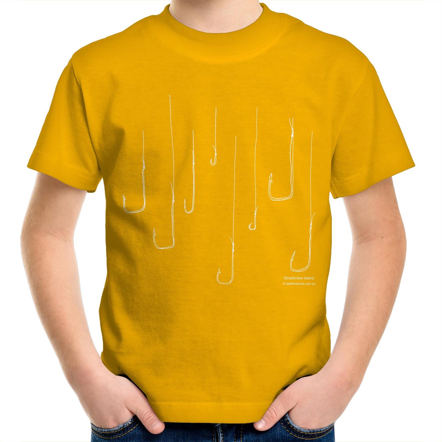 CUSTOM Kids  FISH HOOKS  T-Shirt