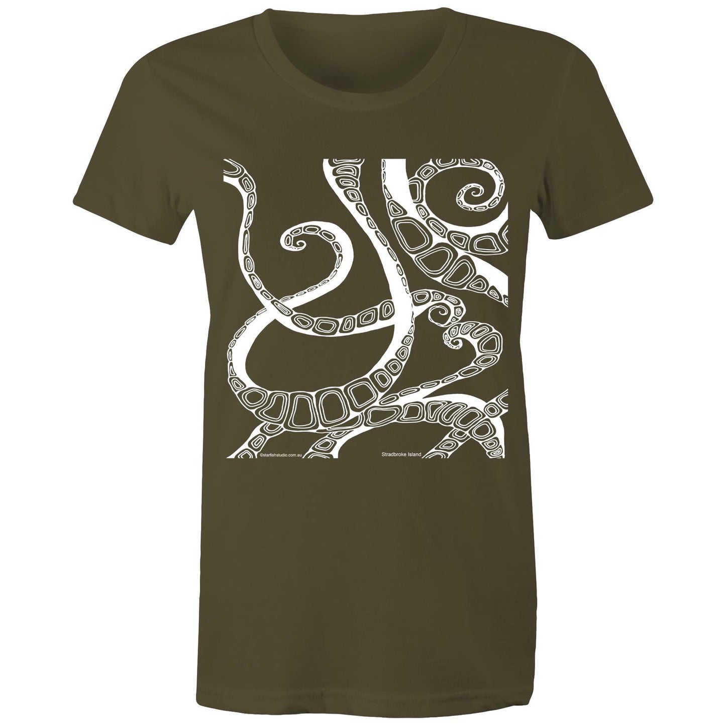 CUSTOM Ladies TENTACLES T shirt- AS Colour - Women's Maple Tee