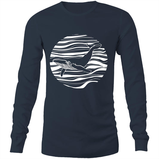 Printed to order- Unisex WHALE -  Long Sleeve T-Shirt