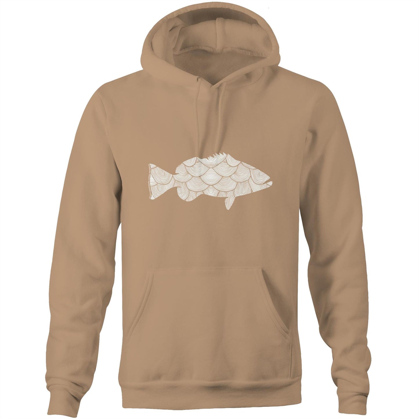 CUSTOM Unisex FISH - Pocket  Sweatshirt with Hood