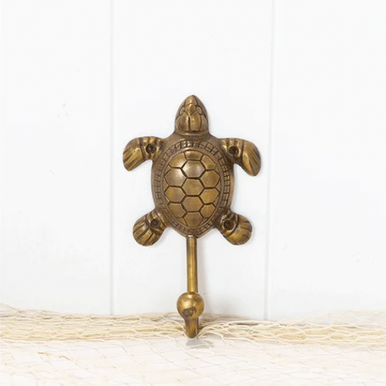 Turtle Hook - Brass